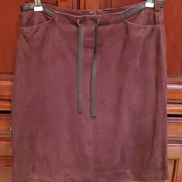 INC International Concepts Dresses & Skirts - INC suede leather lined pencil skirt